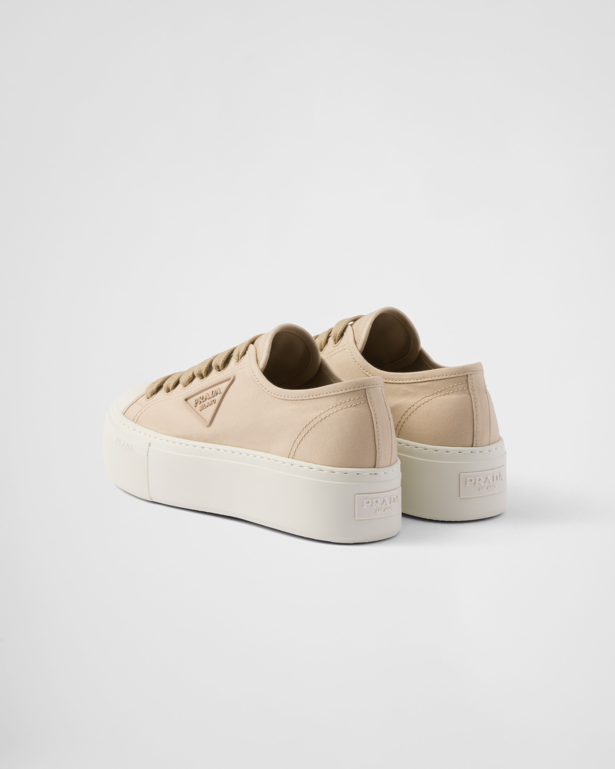 Cord Laced fabric sneakers | PRADA