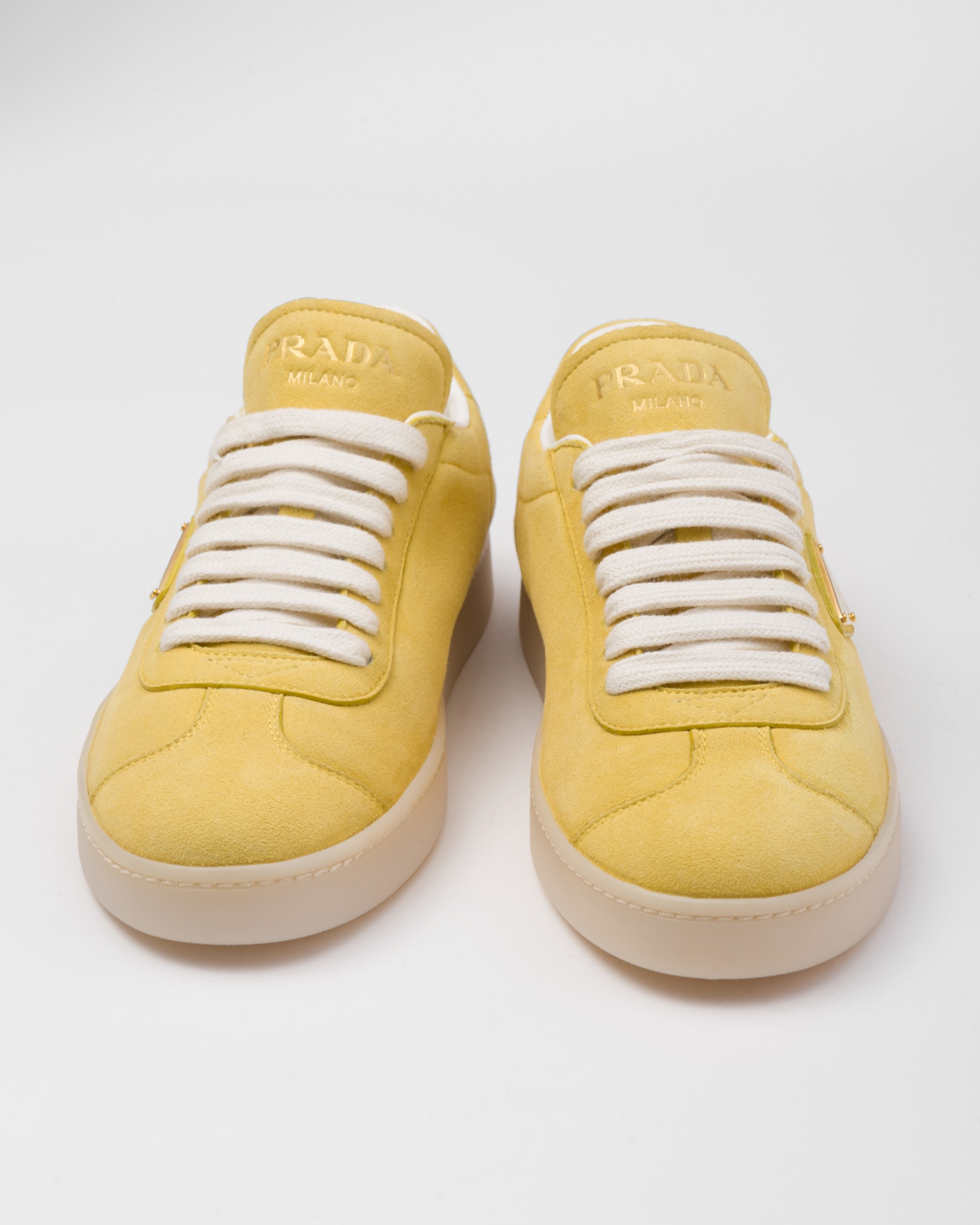 Sunny Yellow Suede Sneakers | PRADA