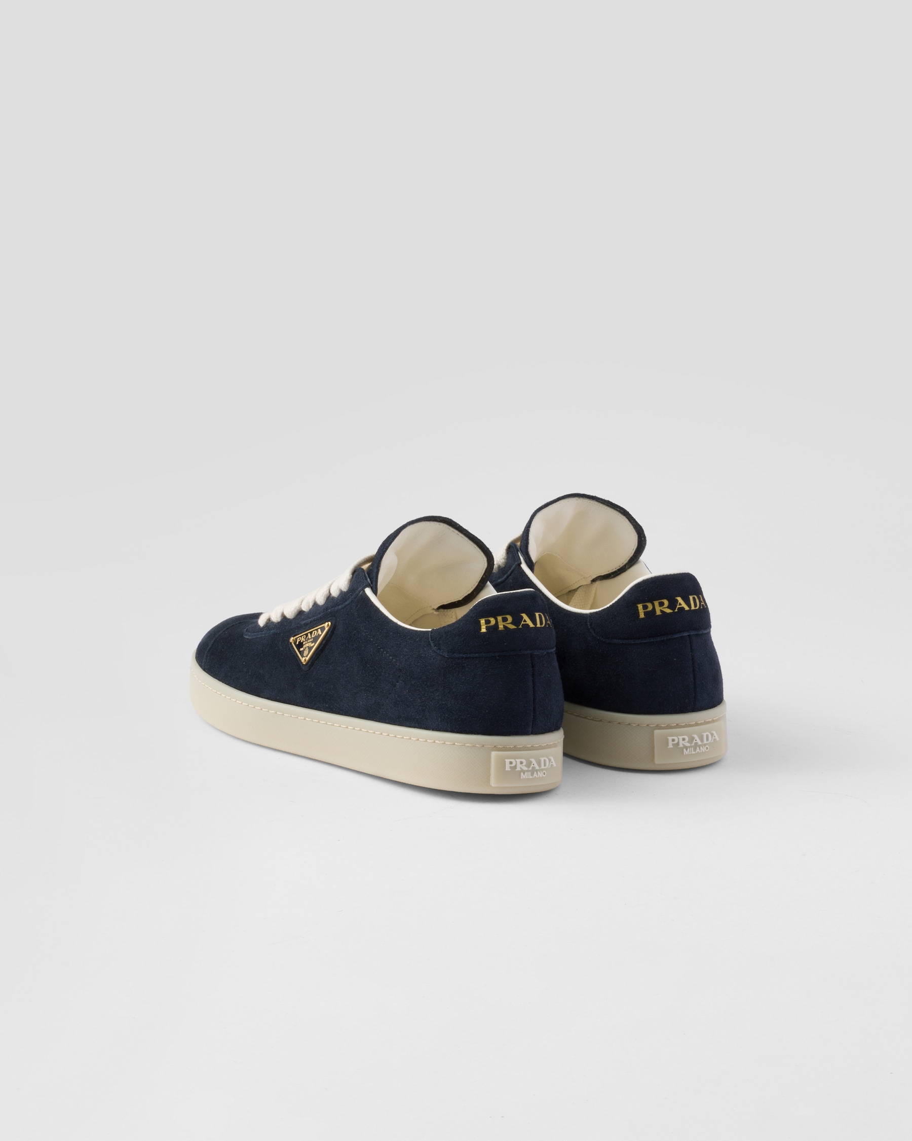 PRA 26S Casual Sneaker Black Navy Blue Canvas Suede 625964