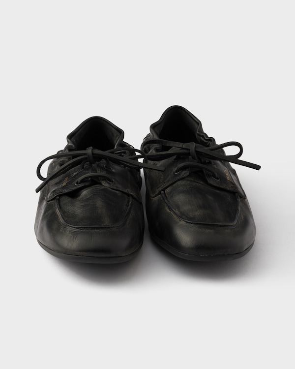 Antikleder-Bootsschuhe - Schwarz Antikleder-Bootsschuhe - Schwarz