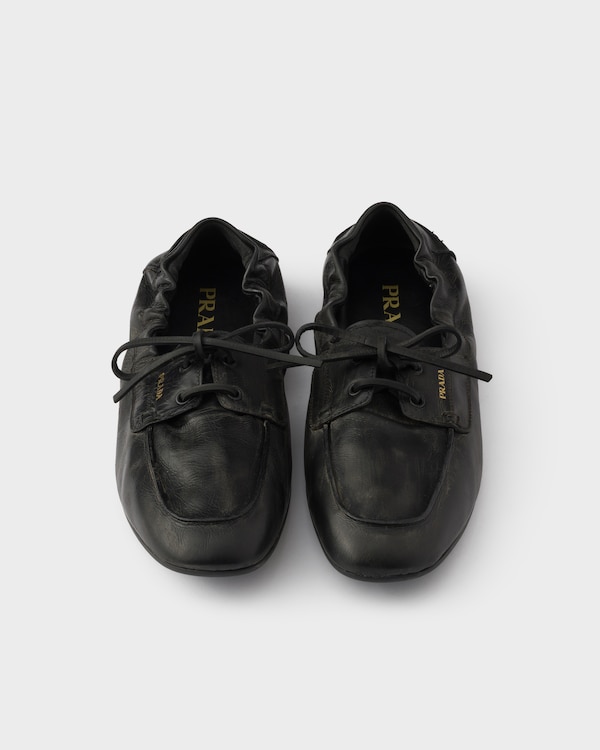 Antikleder-Bootsschuhe - Schwarz Antikleder-Bootsschuhe - Schwarz