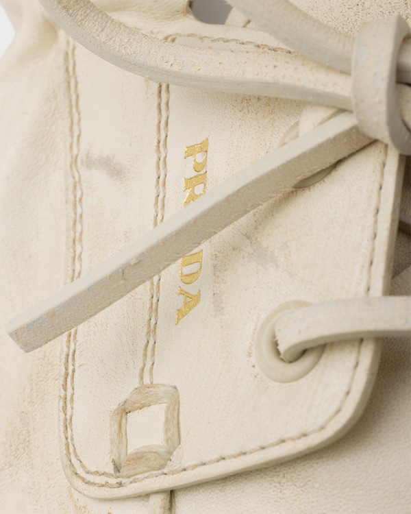 Antikleder-Bootsschuhe - Kalkweiss Antikleder-Bootsschuhe - Kalkweiss