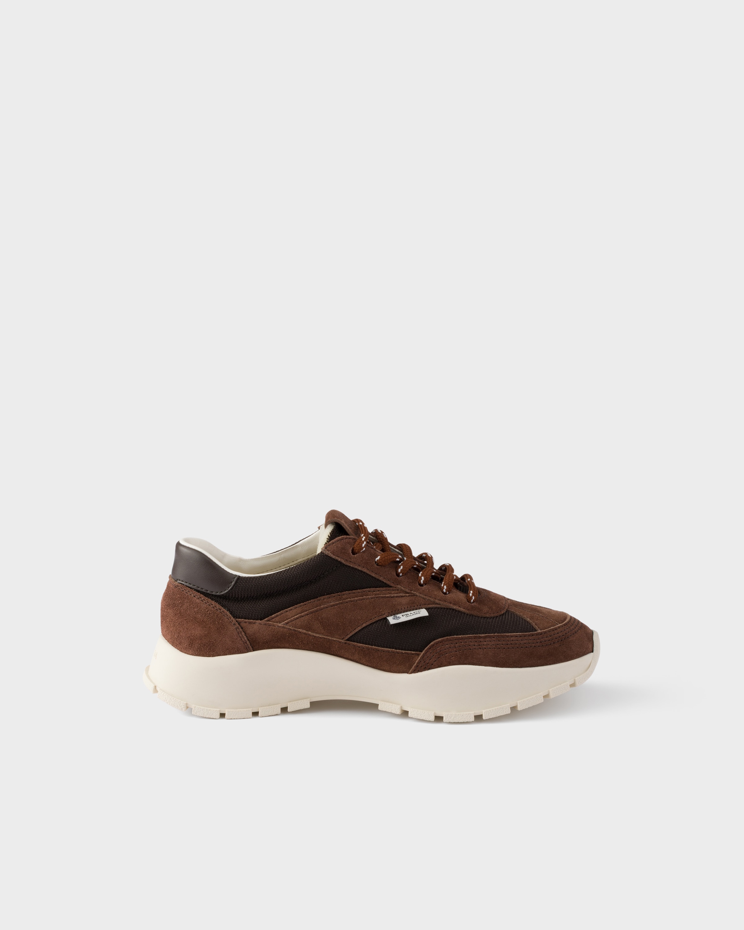 Prada Mesh fabric and suede sneakers