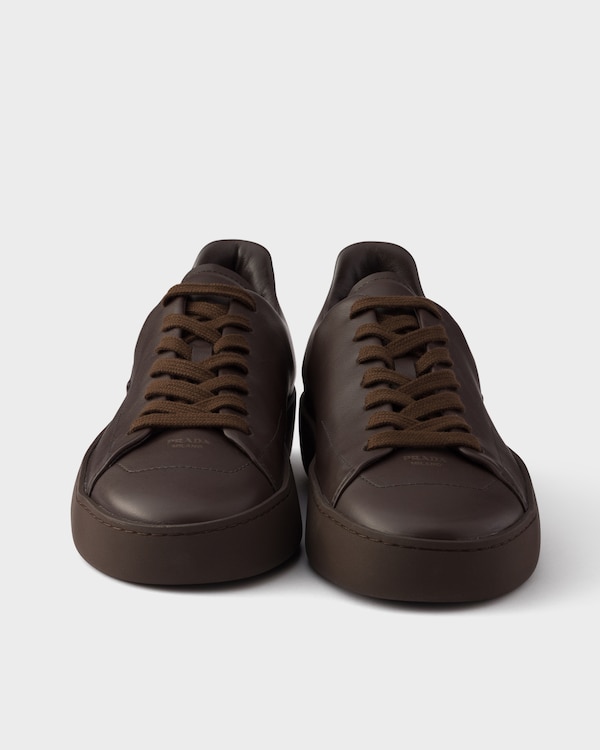 Court leather sneakers - Coffee Court leather sneakers - Coffee