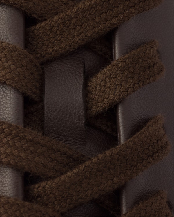 Court leather sneakers - Coffee Court leather sneakers - Coffee