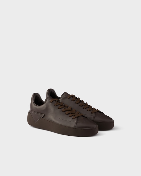 Court leather sneakers - Coffee Court leather sneakers - Coffee
