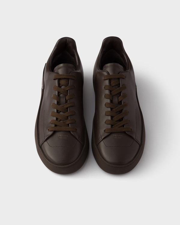 Court leather sneakers - Coffee Court leather sneakers - Coffee