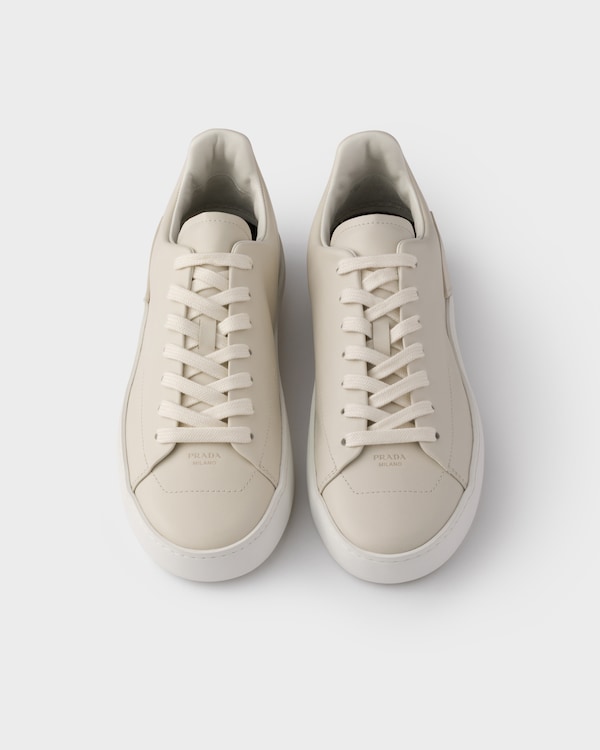 Sneaker Court aus Leder - Kalkweiss Sneaker Court aus Leder - Kalkweiss