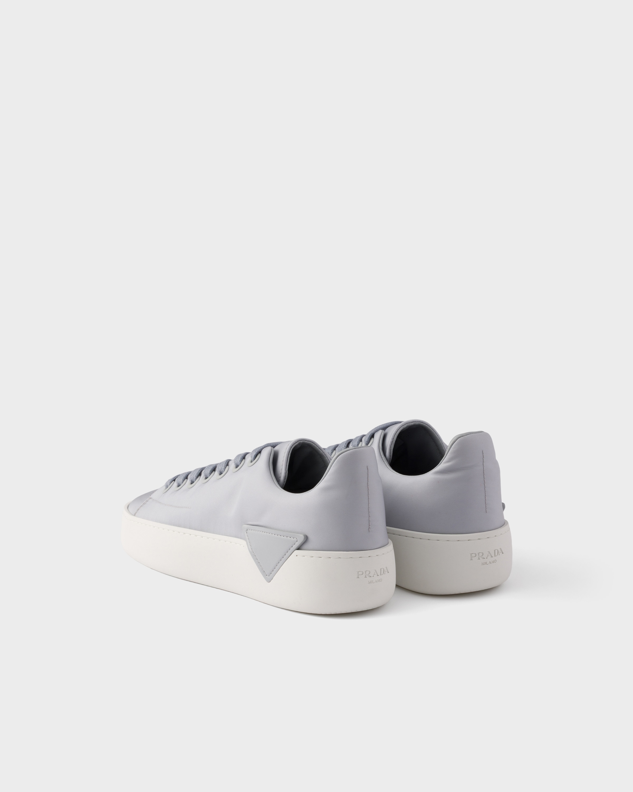 Pearl Gray Court Re-Nylon sneakers | PRADA - United States