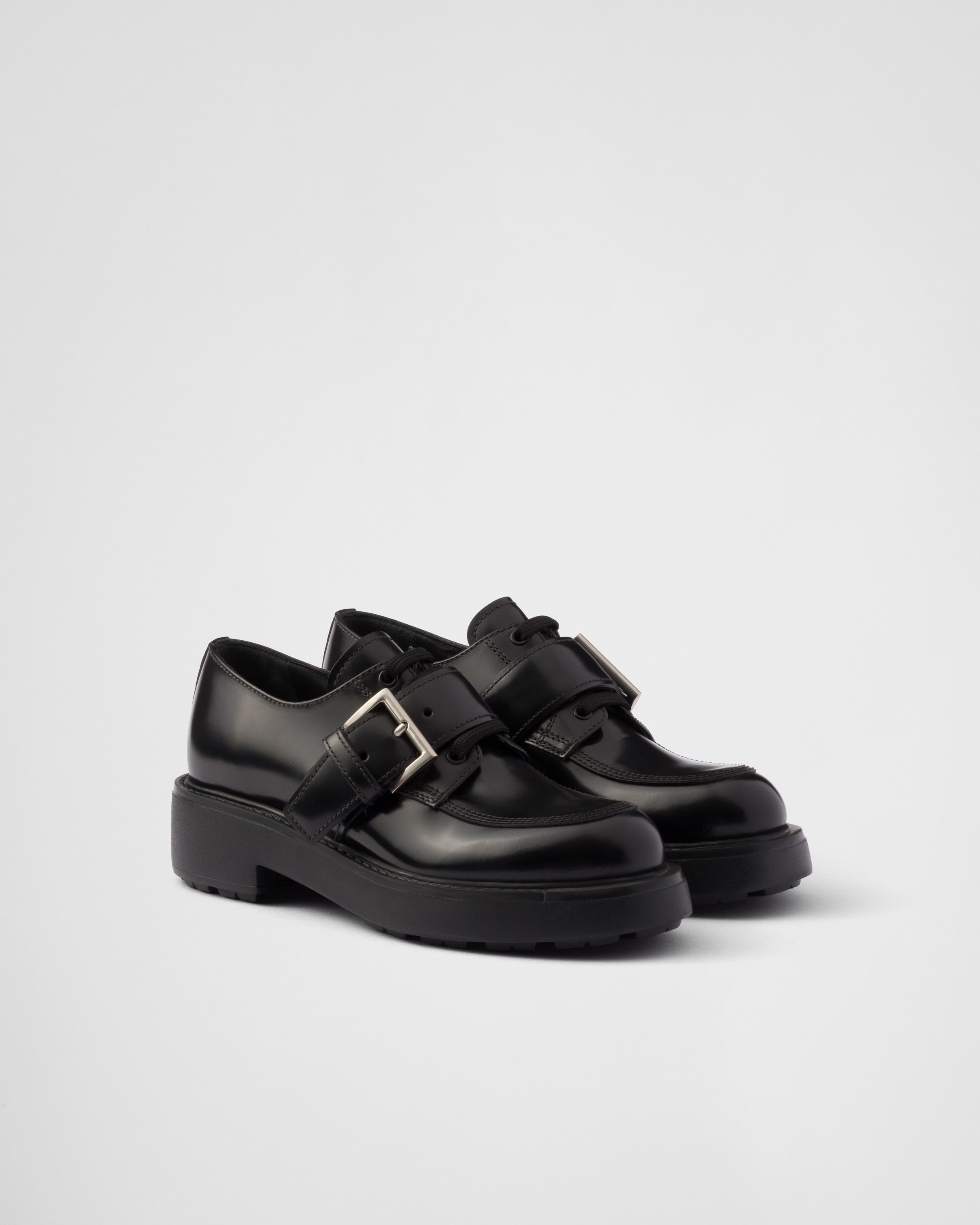 Prada lace up shoes discount