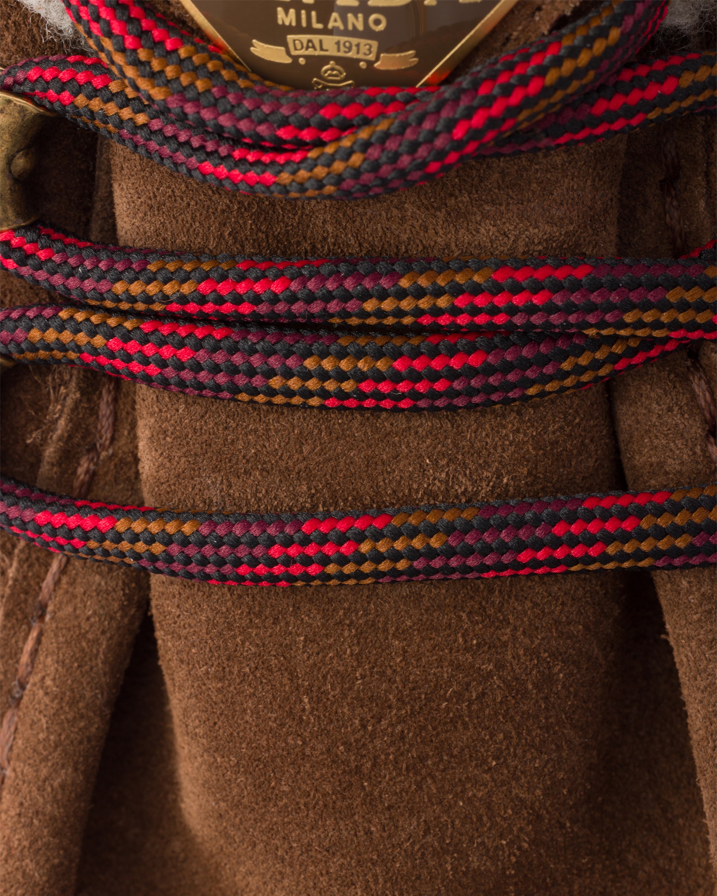 Cocoa Brown Shearling Lined Suede Booties | PRADA - United States