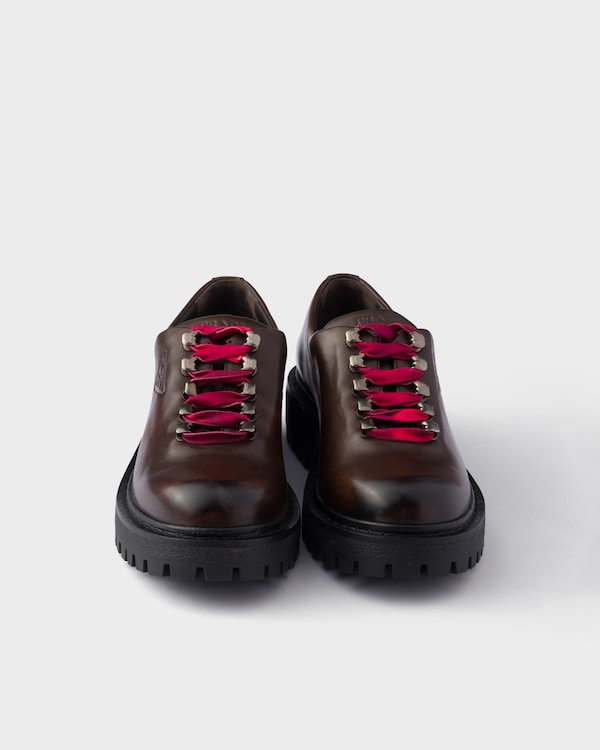 Leather lace-up shoes - Teak Leather lace-up shoes - Teak