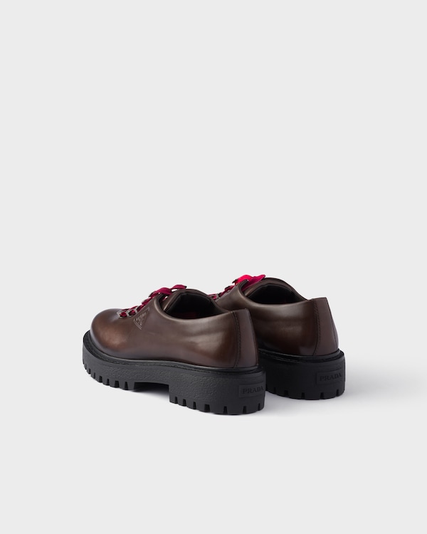 Leather lace-up shoes - Teak Leather lace-up shoes - Teak