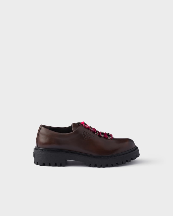 Leather lace-up shoes - Teak Leather lace-up shoes - Teak