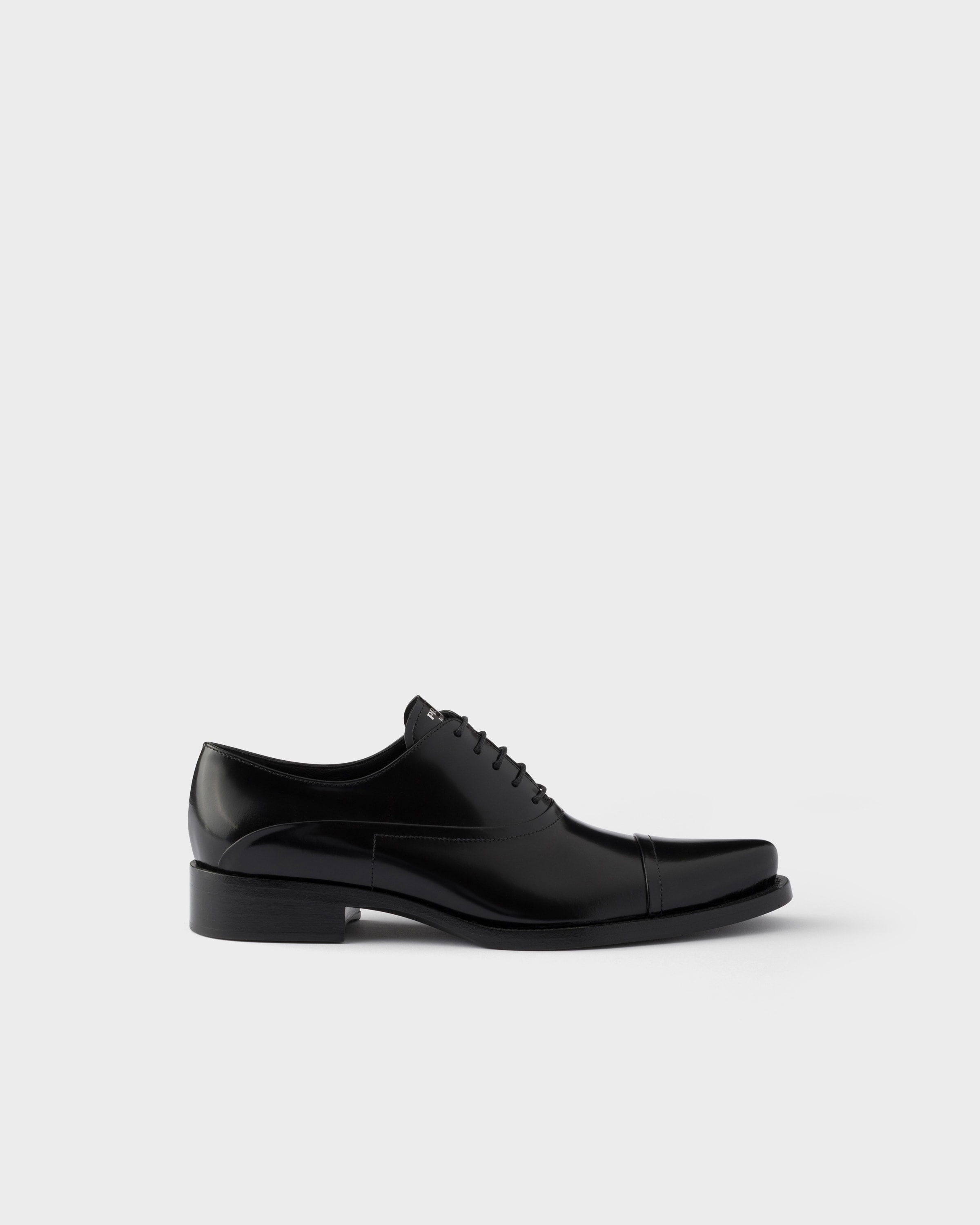 Prada Brushed leather lace-up shoes