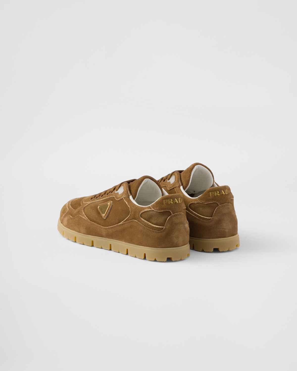 PRA TRAIL FADED SUEDE SNEAKERS BROWN