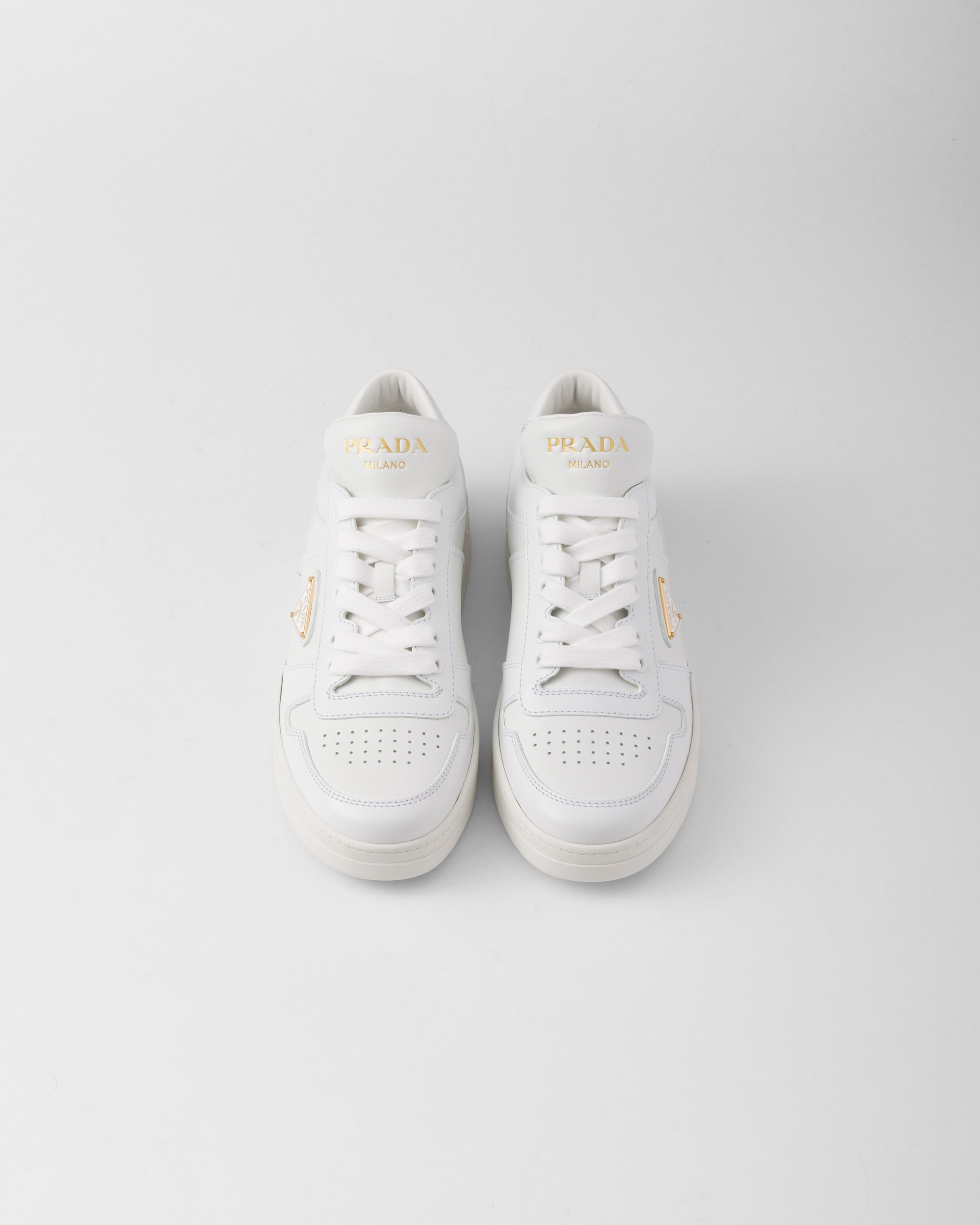 PRADA｜SNEAKERS (1E792M 3LPH F0009) White Downtown Bold Leather Sneakers | PRADA