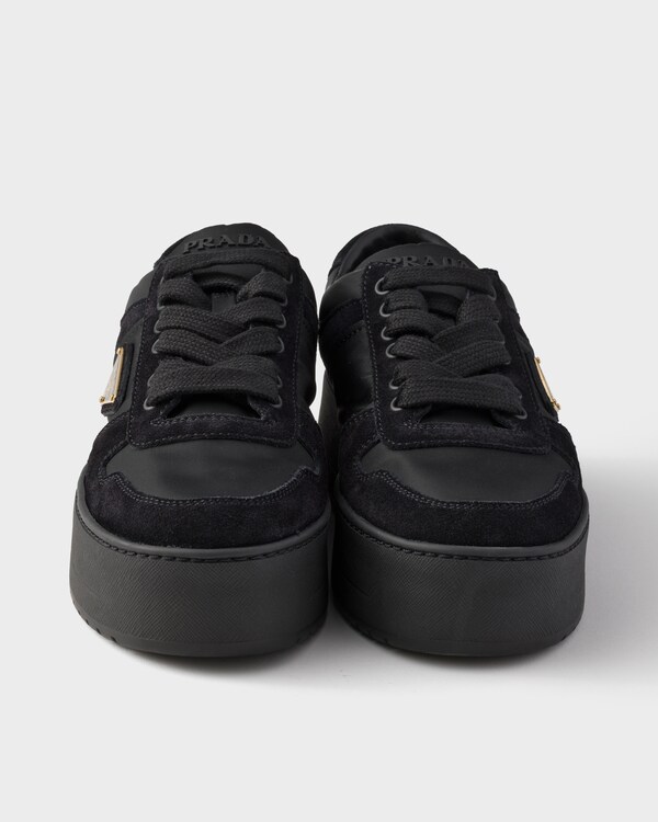 Downtown Bold Re-Nylon and suede sneakers - Black Downtown Bold Re-Nylon and suede sneakers - Black
