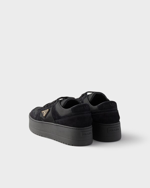 Downtown Bold Re-Nylon and suede sneakers - Black Downtown Bold Re-Nylon and suede sneakers - Black