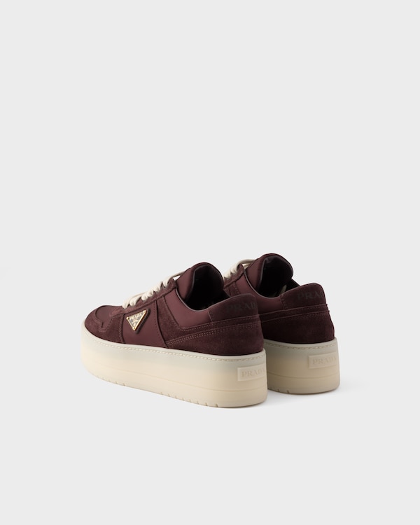 Baskets Downtown Bold en Re-Nylon et en daim - Bordeaux Baskets Downtown Bold en Re-Nylon et en daim - Bordeaux