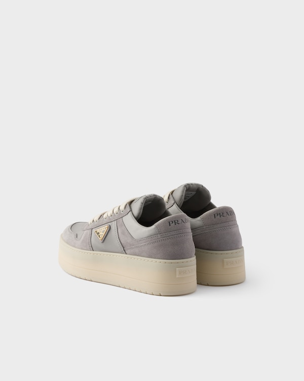 Downtown Bold Re-Nylon and suede sneakers - Granite Gray Downtown Bold Re-Nylon and suede sneakers - Granite Gray
