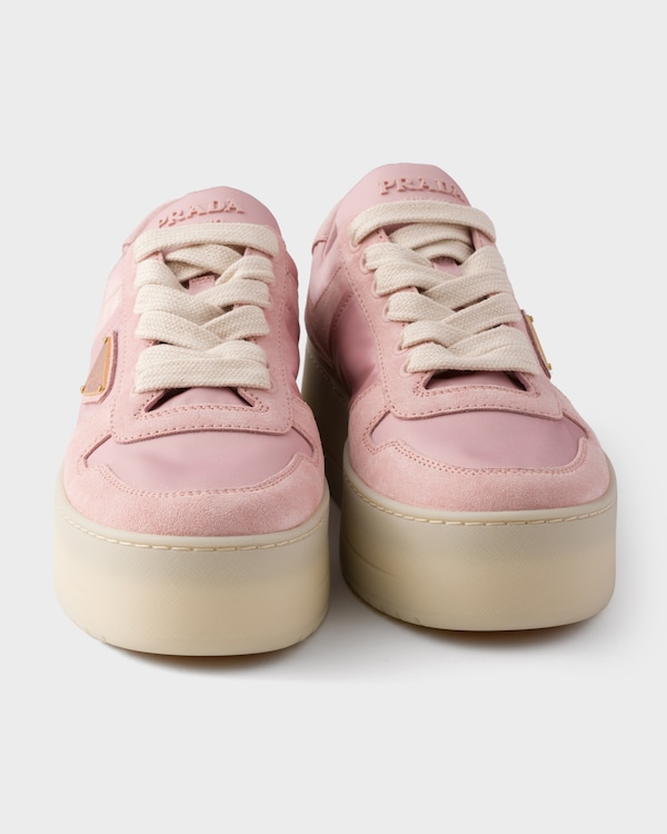 Baskets Downtown Bold en Re-Nylon et en daim - Pêche Baskets Downtown Bold en Re-Nylon et en daim - Pêche