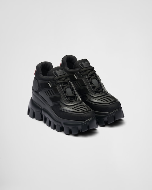 Black Prada Cloudbust Thunder high-top sneakers | Prada