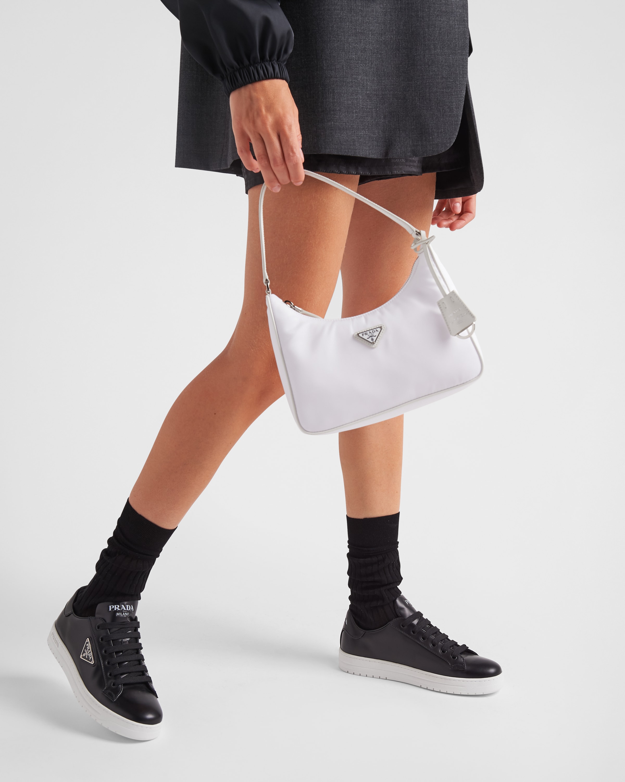 Prada sneaker outfit discount