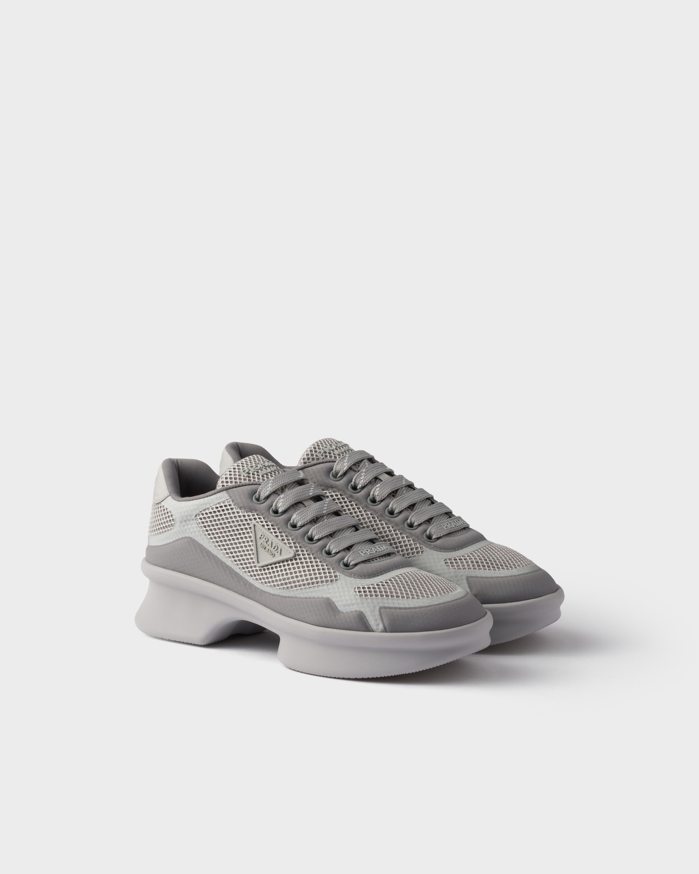 Prada Re-nylon And Mesh Fabric Sneakers