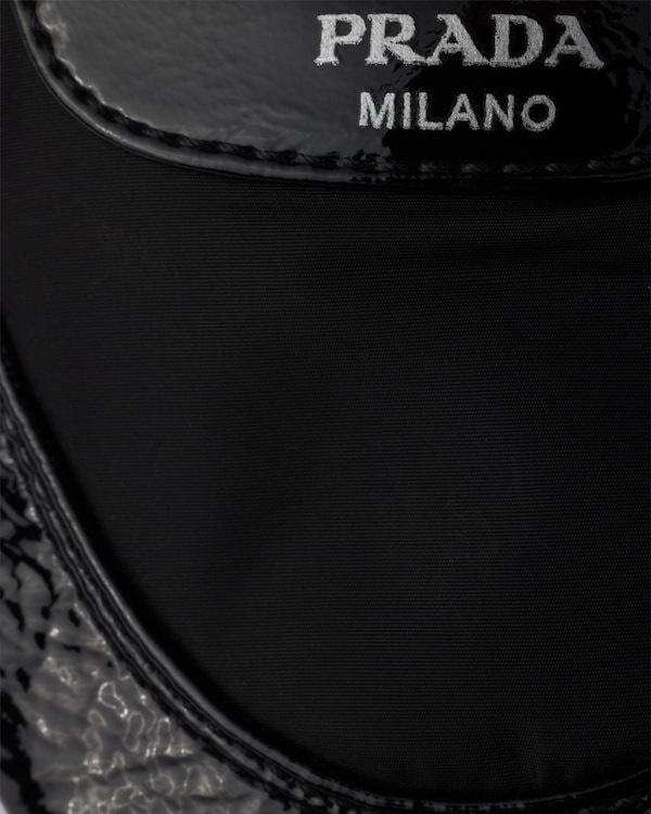 Zapatillas Collapse de Re-Nylon y piel. - Negro Zapatillas Collapse de Re-Nylon y piel. - Negro