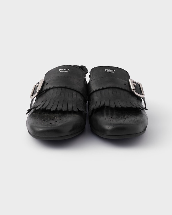 Zapatos Shuffle de piel con hebilla Zapatos Shuffle de piel con hebilla