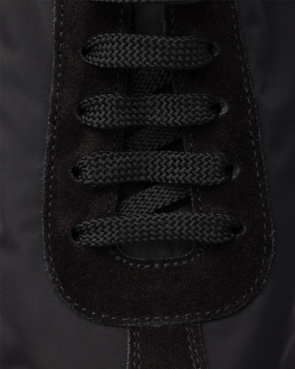 Collapse Re-Nylon and suede sneakers with metal toecap Collapse Re-Nylon and suede sneakers with metal toecap