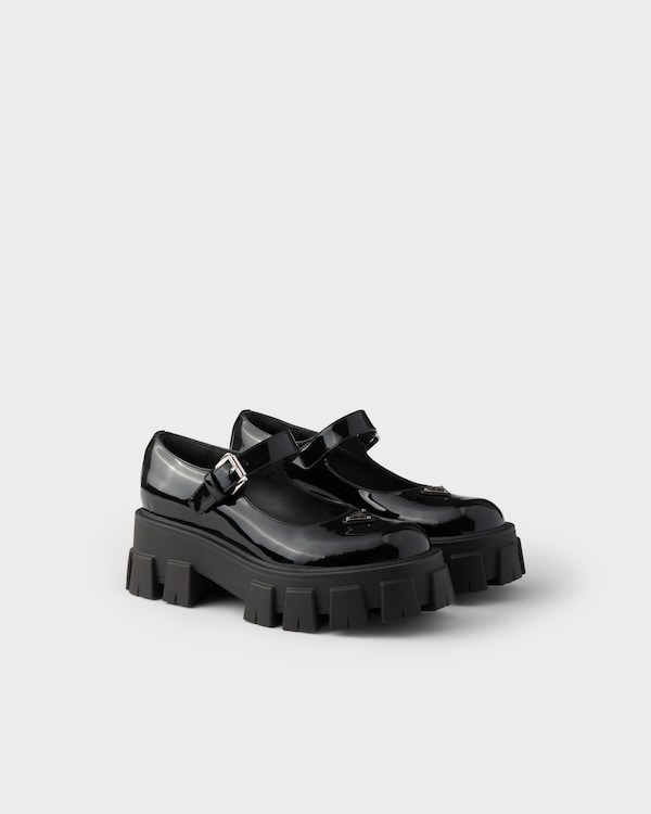 Monolith patent leather Mary Janes - Black Monolith patent leather Mary Janes - Black