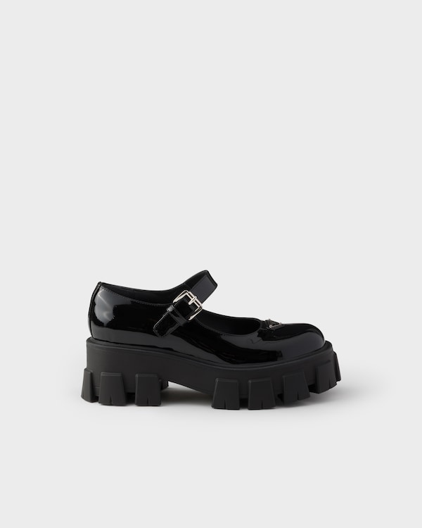 Monolith patent leather Mary Janes - Black Monolith patent leather Mary Janes - Black