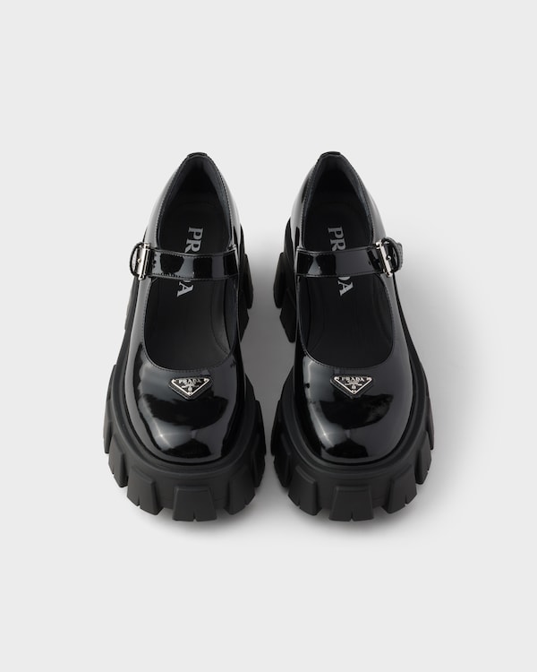 Monolith patent leather Mary Janes - Black Monolith patent leather Mary Janes - Black