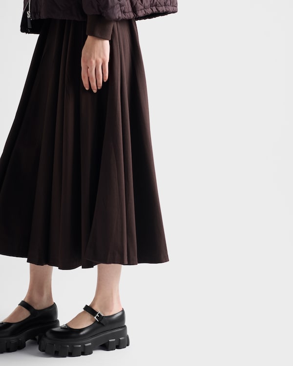 Brushed leather Monolith Mary Janes - Black Brushed leather Monolith Mary Janes - Black