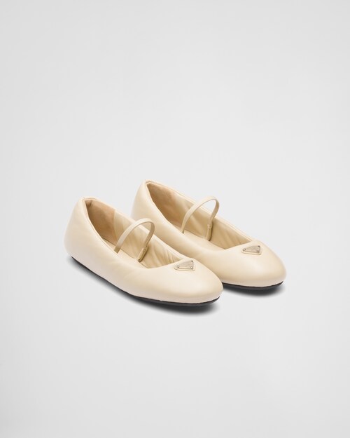 Prada Soft padded nappa leather ballerinas 1