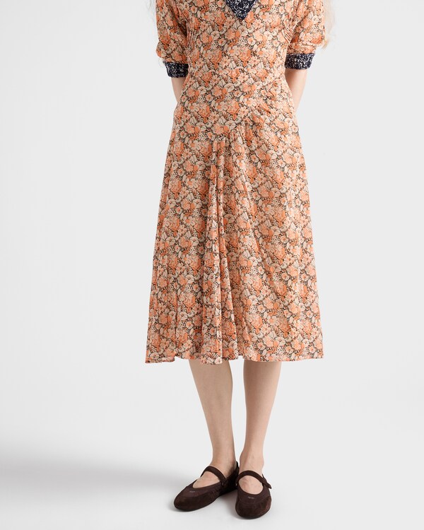 Collapse Re-Nylon and suede ballerinas - Coffee Collapse Re-Nylon and suede ballerinas - Coffee