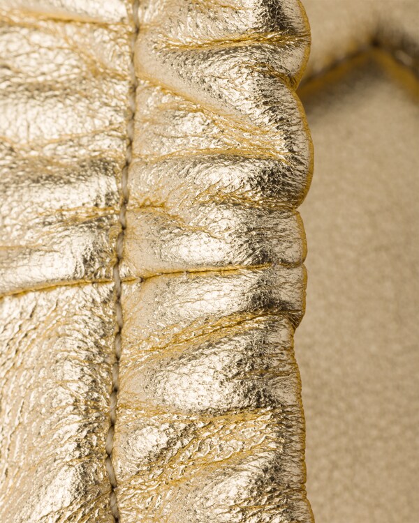 Mordoré nappa leather ballerinas with bow - Platinum Mordoré nappa leather ballerinas with bow - Platinum