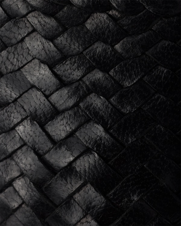 ウーブンレザー バレリーナ - ブラック ウーブンレザー バレリーナ - ブラック