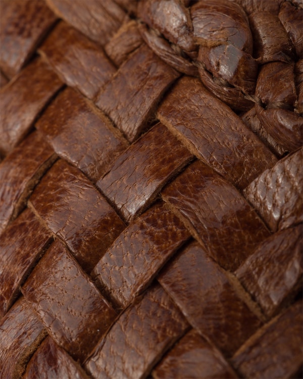 Woven leather ballerinas - Cognac Woven leather ballerinas - Cognac