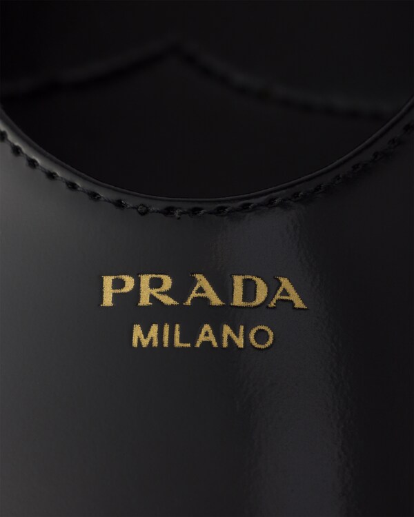 Brushed leather ballerinas - Black Brushed leather ballerinas - Black