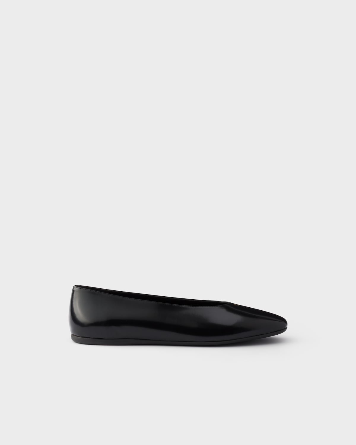 Brushed leather ballerinas