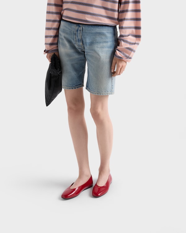 Brushed leather ballerinas - Scarlet Brushed leather ballerinas - Scarlet