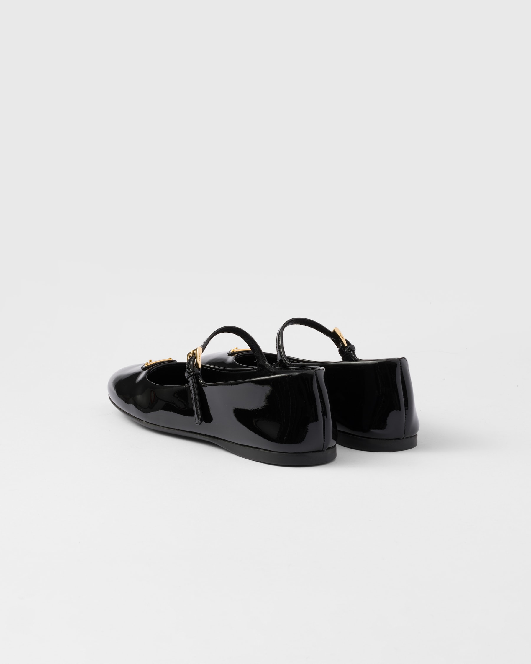 Prada Women Patent Leather Slingback Ballerinas