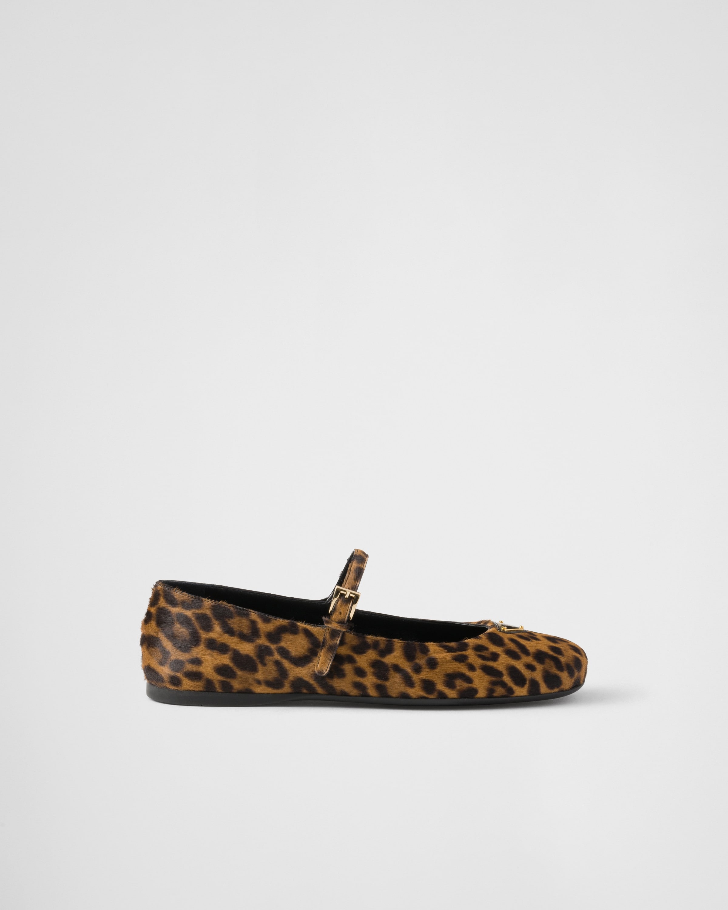 Honey Printed Leather Ballerinas | PRADA