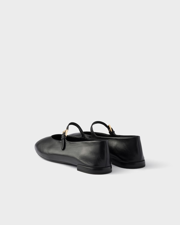 Leather ballerinas - Black Leather ballerinas - Black