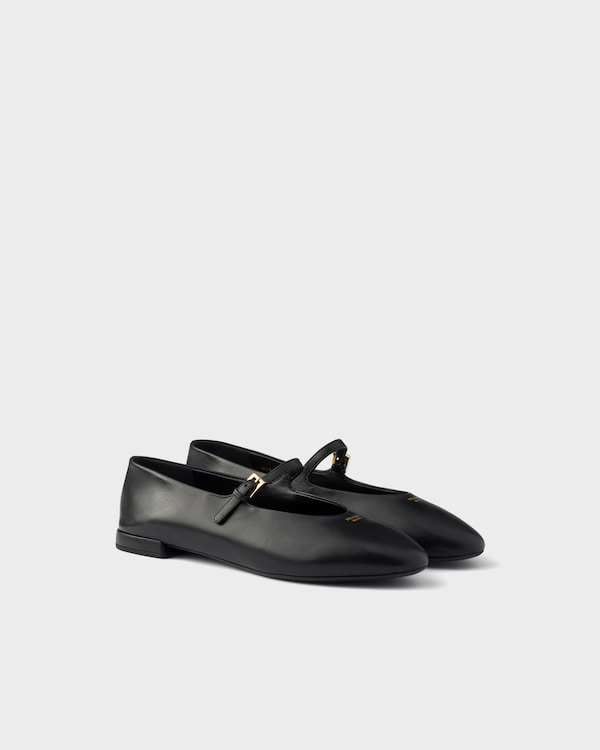 Leather ballerinas - Black Leather ballerinas - Black