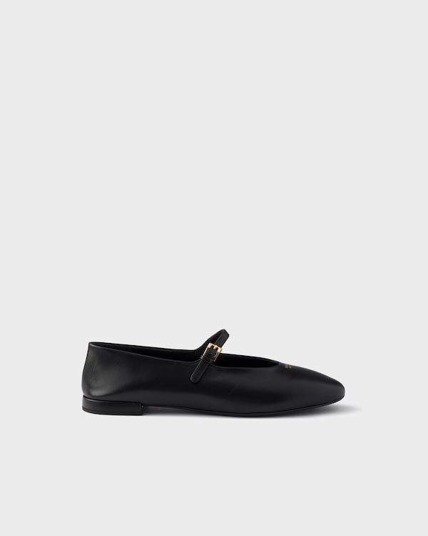 Leather ballerinas - Black Leather ballerinas - Black