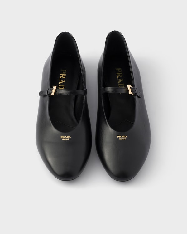 Leather ballerinas - Black Leather ballerinas - Black